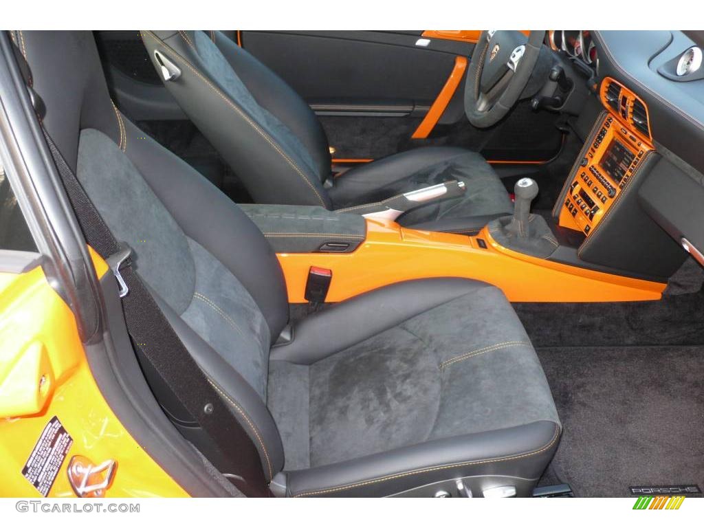 2007 911 Turbo Coupe - Orange / Black photo #18