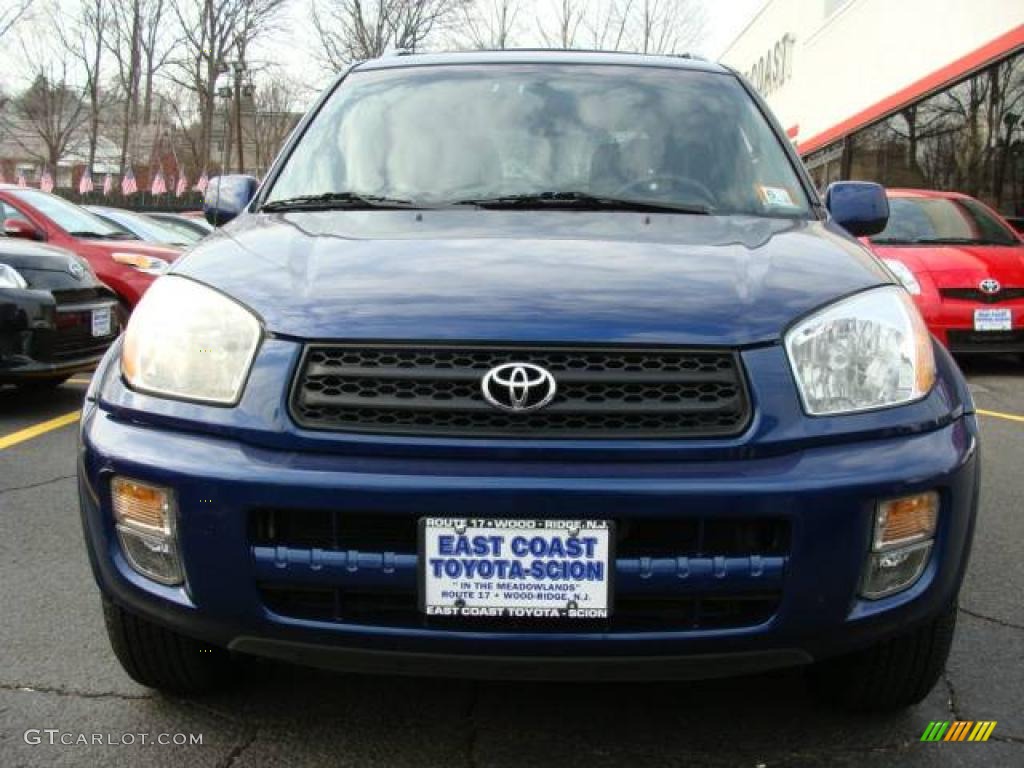 2002 RAV4 4WD - Spectra Blue Mica / Gray photo #2
