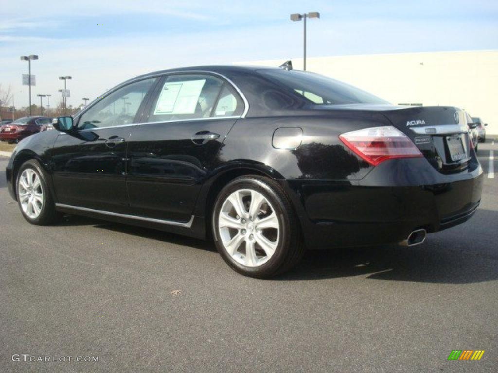 Crystal Black Pearl 2009 Acura RL 3.7 AWD Sedan Exterior Photo #41031736