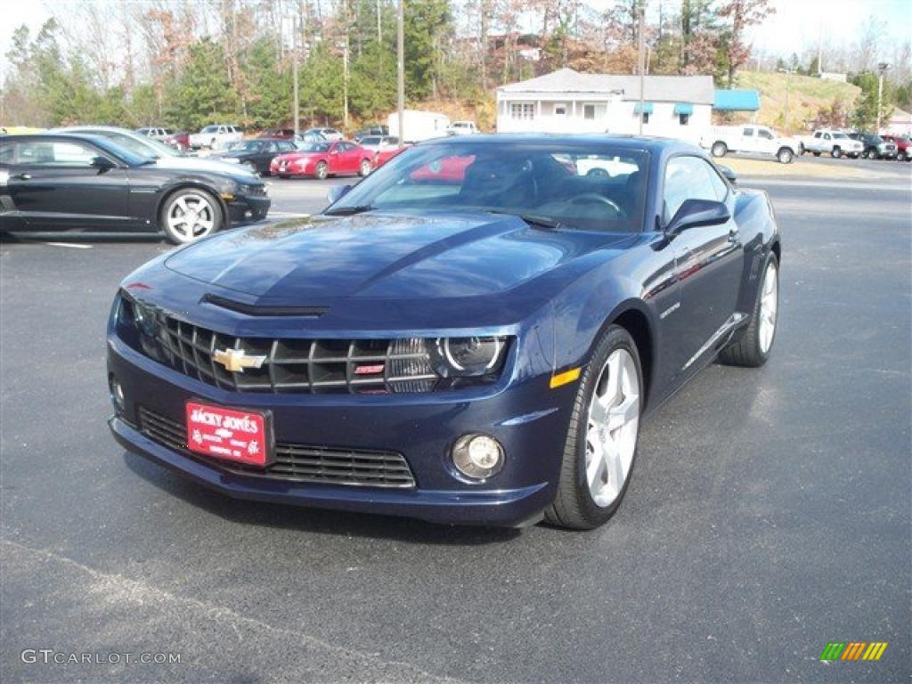 2010 Camaro SS/RS Coupe - Imperial Blue Metallic / Black photo #2