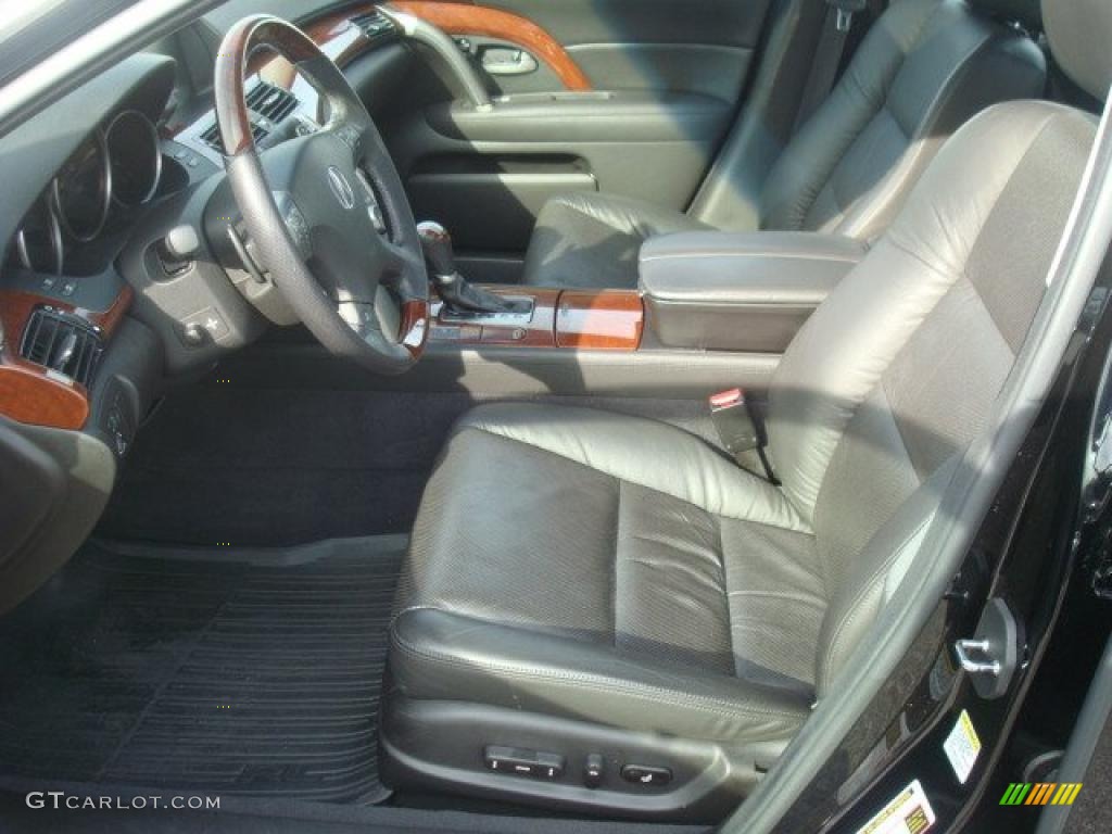 Ebony Interior 2009 Acura RL 3.7 AWD Sedan Photo #41031826