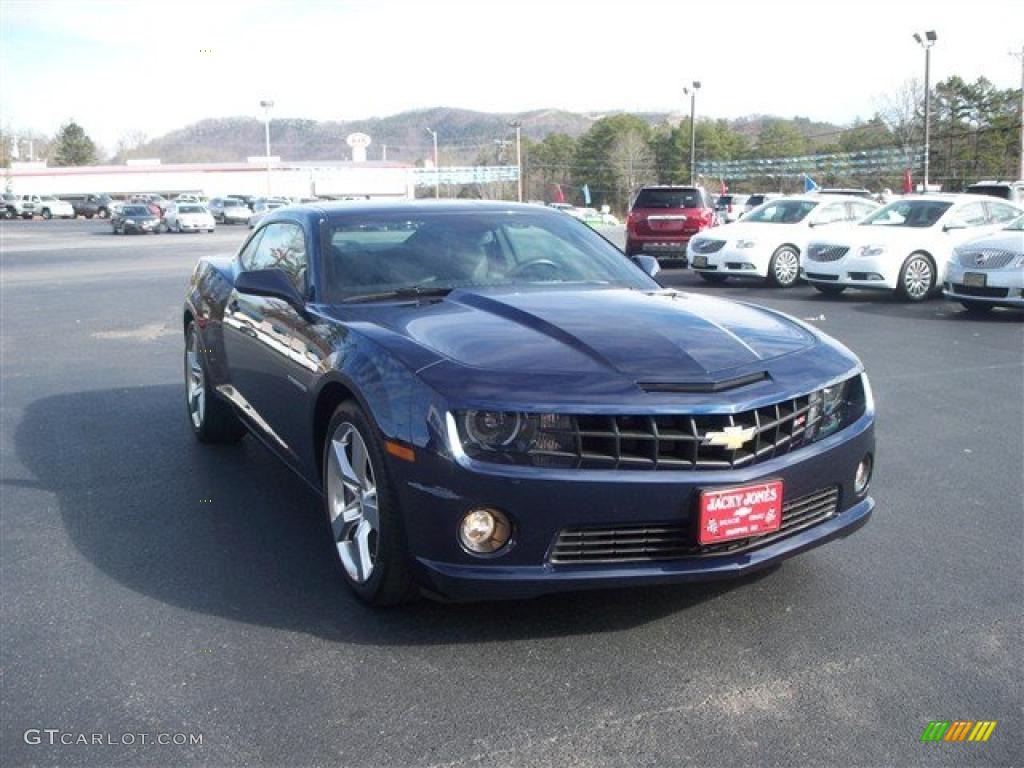 2010 Camaro SS/RS Coupe - Imperial Blue Metallic / Black photo #4