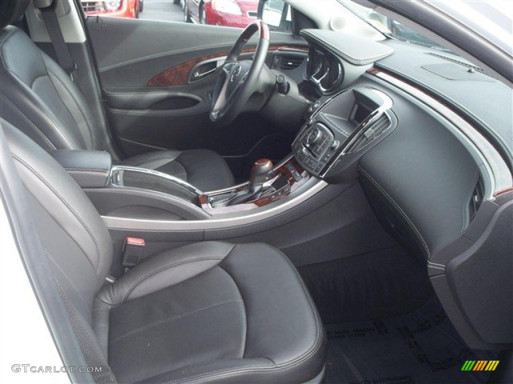 Ebony Interior 2010 Buick LaCrosse CXS Photo #41033138