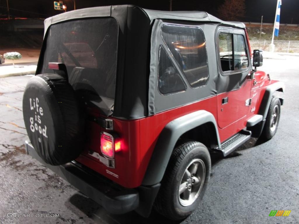 1999 Wrangler Sport 4x4 - Flame Red / Agate photo #7