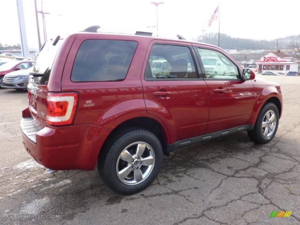 2011 Escape Limited V6 4WD - Sangria Red Metallic / Charcoal Black photo #4