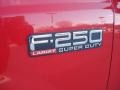 2004 Red Ford F250 Super Duty Lariat Crew Cab 4x4  photo #29