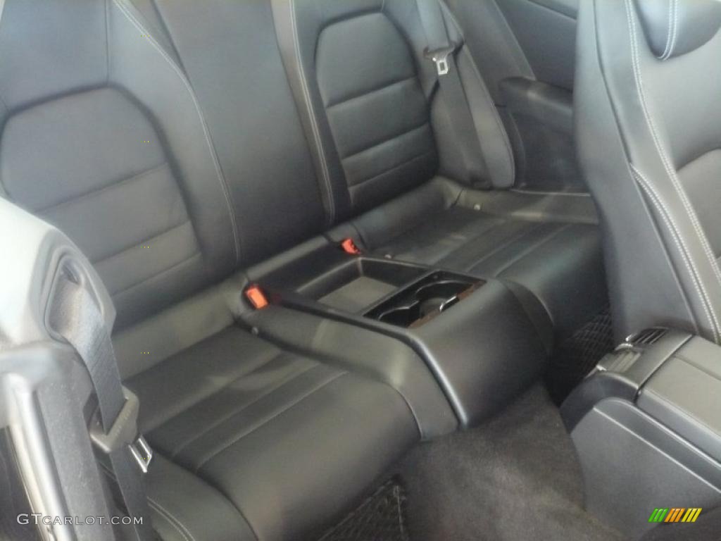 Black Interior 2010 Mercedes-Benz E 550 Coupe Photo #41036084