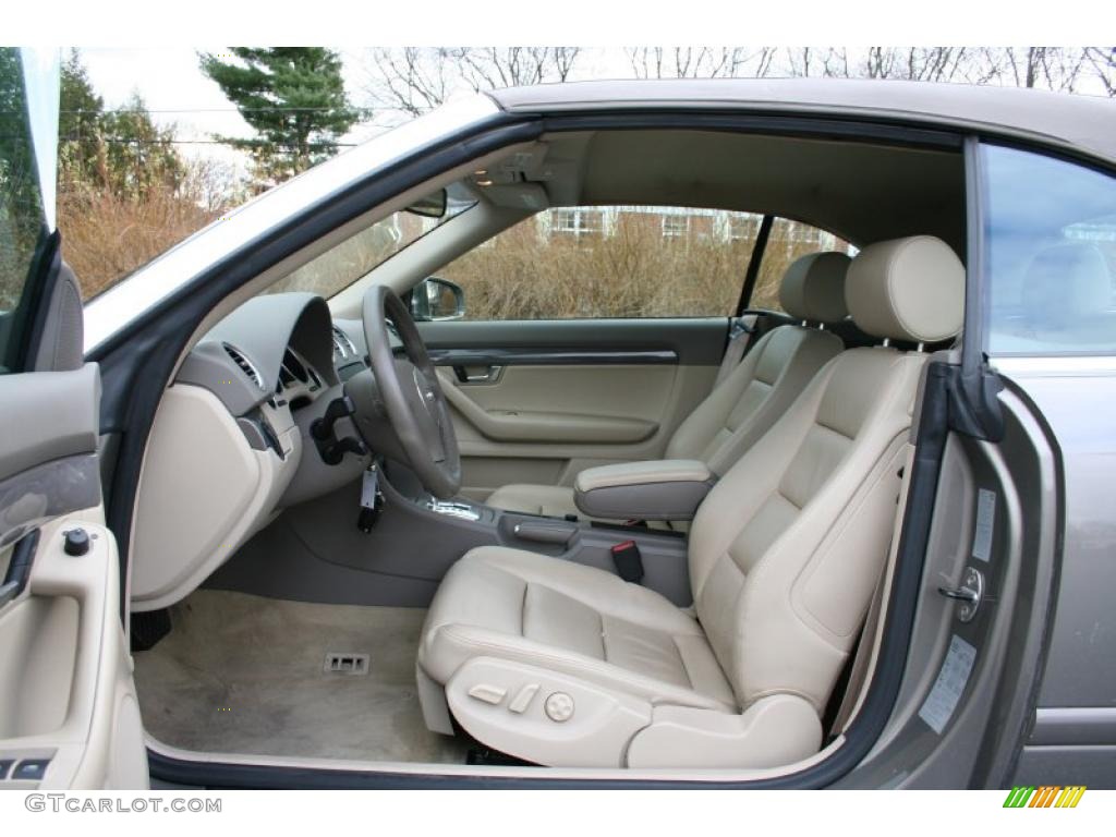 Beige Interior 2003 Audi A4 1.8T Cabriolet Photo #41036224