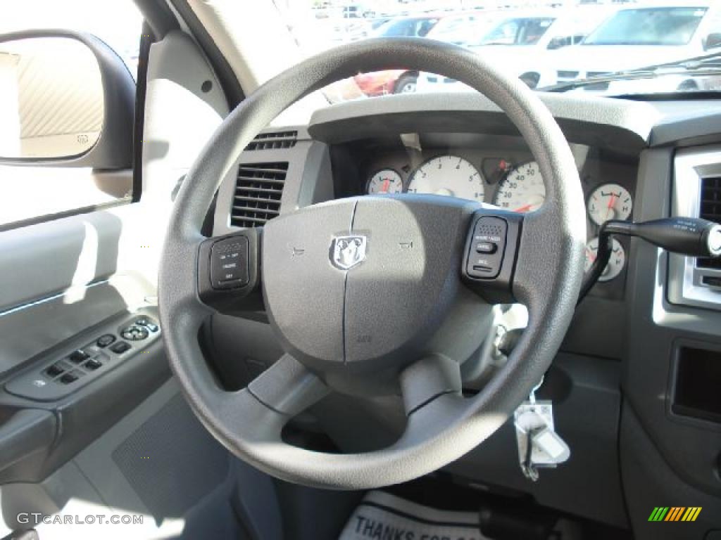 2008 Ram 1500 Big Horn Edition Quad Cab - Bright White / Medium Slate Gray photo #24