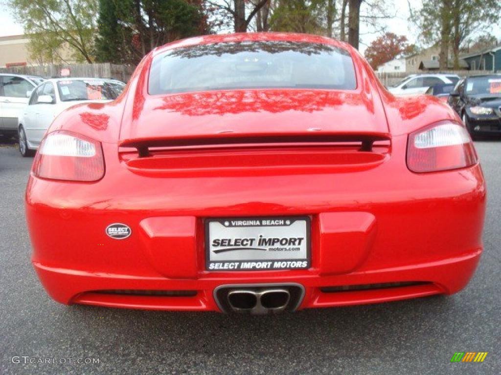 2007 Cayman  - Guards Red / Sand Beige photo #6