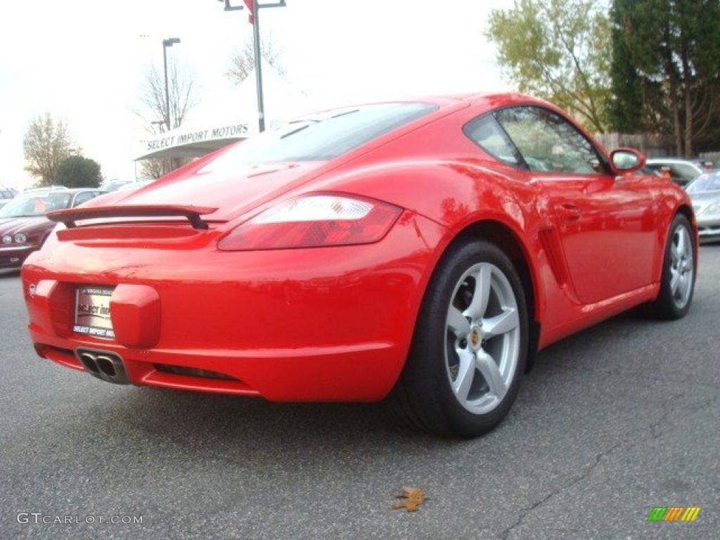 2007 Cayman  - Guards Red / Sand Beige photo #7