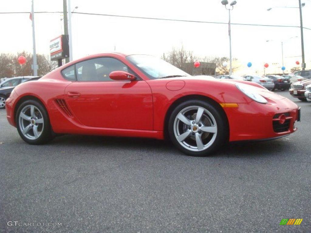 2007 Cayman  - Guards Red / Sand Beige photo #8