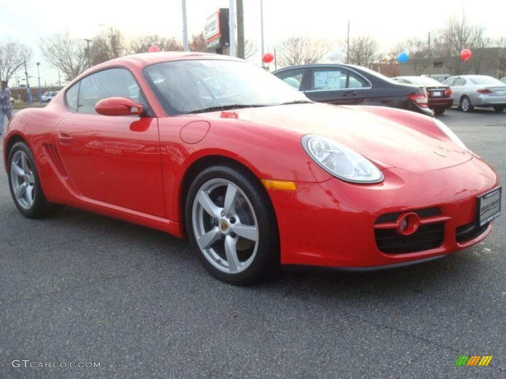 2007 Cayman  - Guards Red / Sand Beige photo #9
