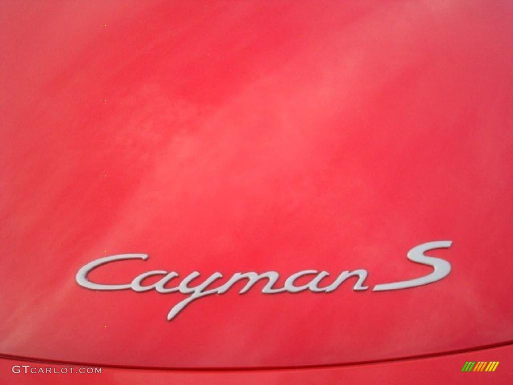 2007 Cayman  - Guards Red / Sand Beige photo #36
