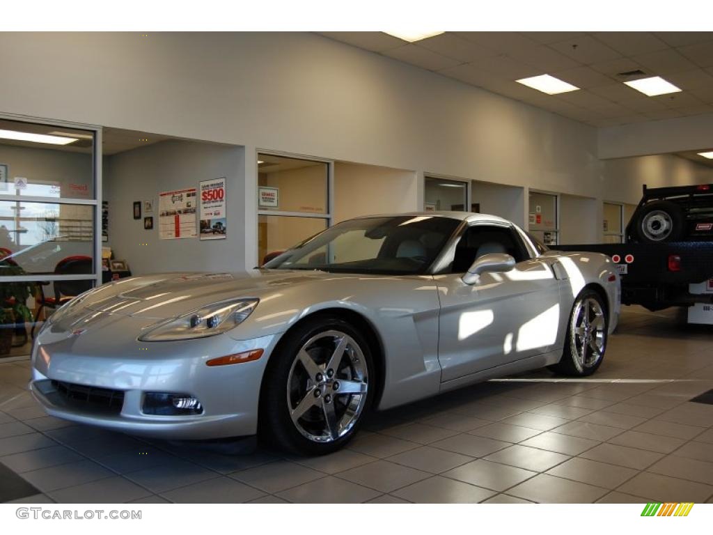 2008 Corvette Coupe - Machine Silver Metallic / Titanium photo #5
