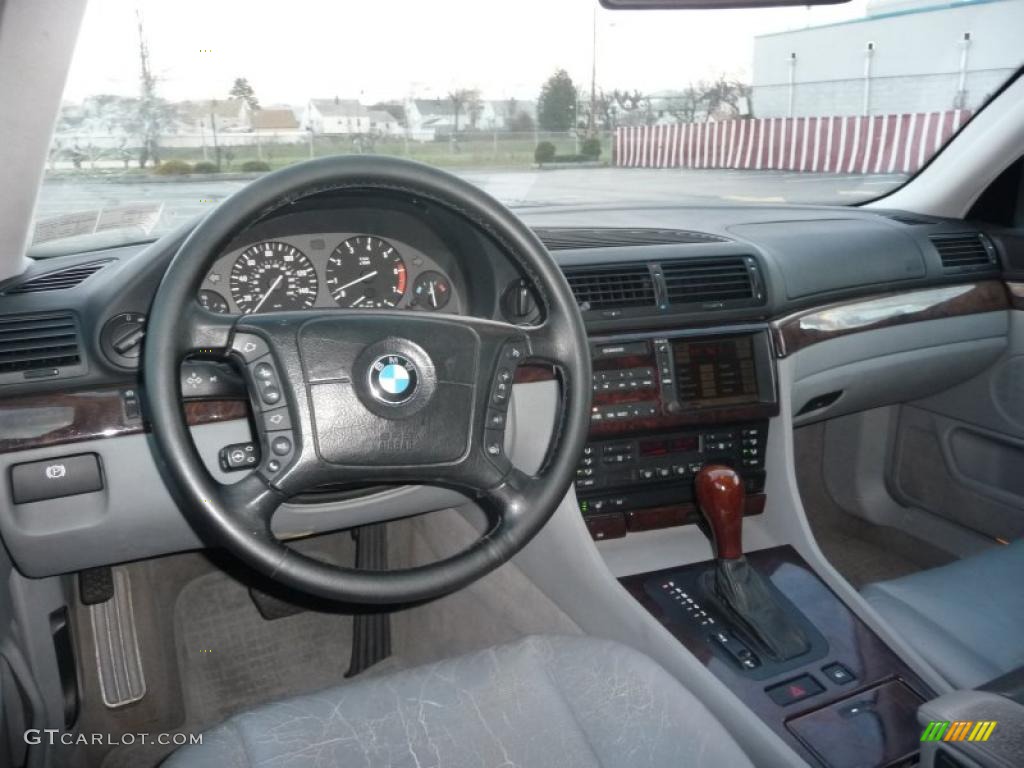 Grey Interior 2000 BMW 7 Series 740iL Sedan Photo #41040993