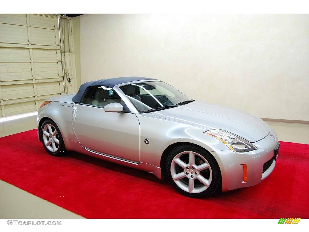 2004 350Z Touring Roadster - Chrome Silver Metallic / Frost photo #2