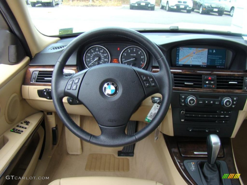 2008 3 Series 328xi Sedan - Black Sapphire Metallic / Beige photo #12