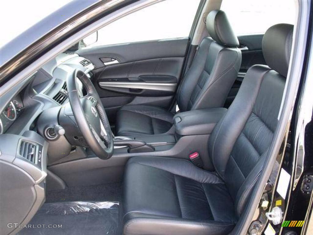 2009 Accord EX-L V6 Sedan - Crystal Black Pearl / Black photo #18
