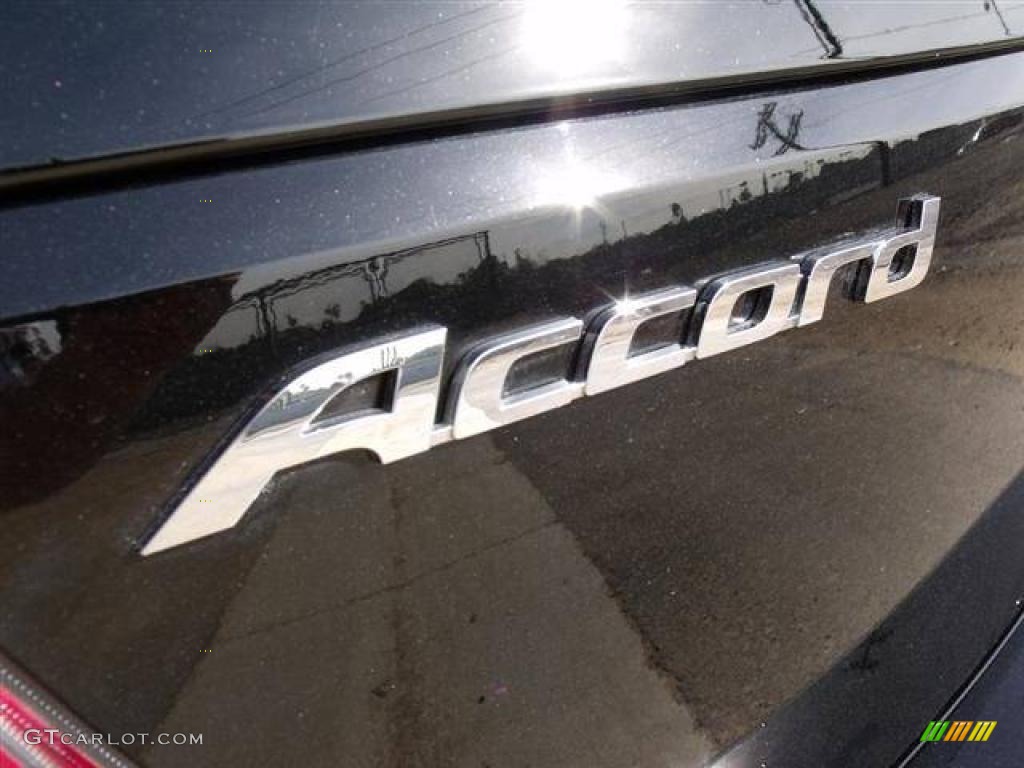 2009 Accord EX-L V6 Sedan - Crystal Black Pearl / Black photo #28