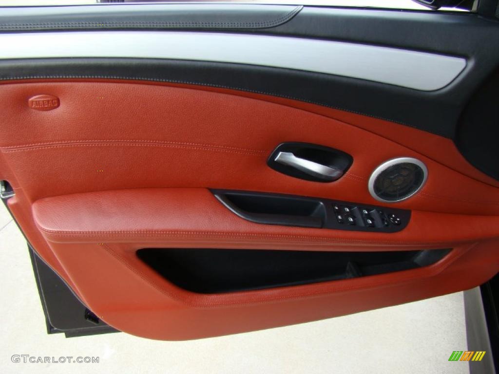 2008 BMW M5 Sedan Indianapolis Red Door Panel Photo #41042581