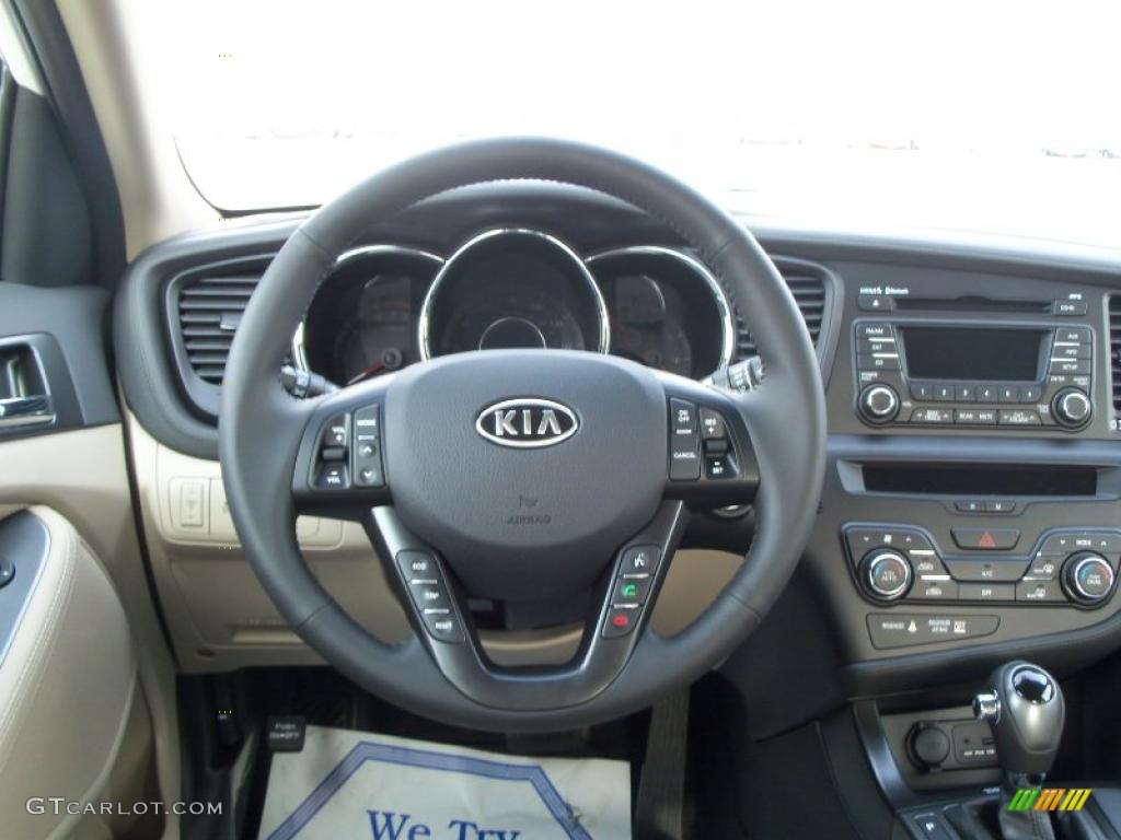 2011 Kia Optima EX Beige Dashboard Photo #41043197