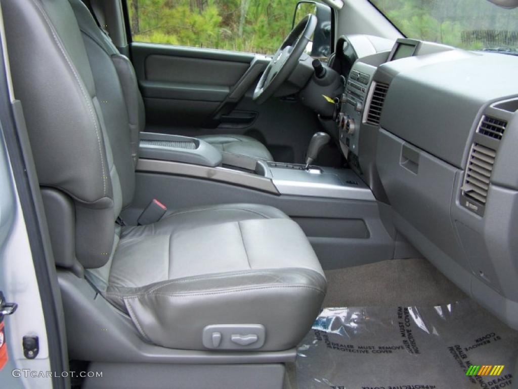 Graphite Titanium Interior 2005 Nissan Titan Le Crew Cab 4x4