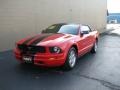 2006 Torch Red Ford Mustang V6 Deluxe Convertible  photo #2