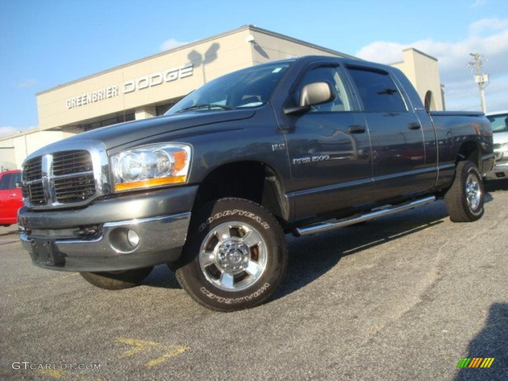 2006 Ram 1500 SLT Mega Cab 4x4 - Mineral Gray Metallic / Medium Slate Gray photo #2