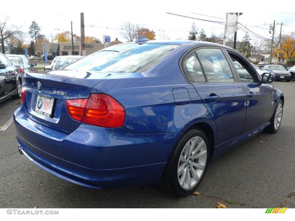 2011 3 Series 328i xDrive Sedan - Montego Blue Metallic / Saddle Brown Dakota Leather photo #2