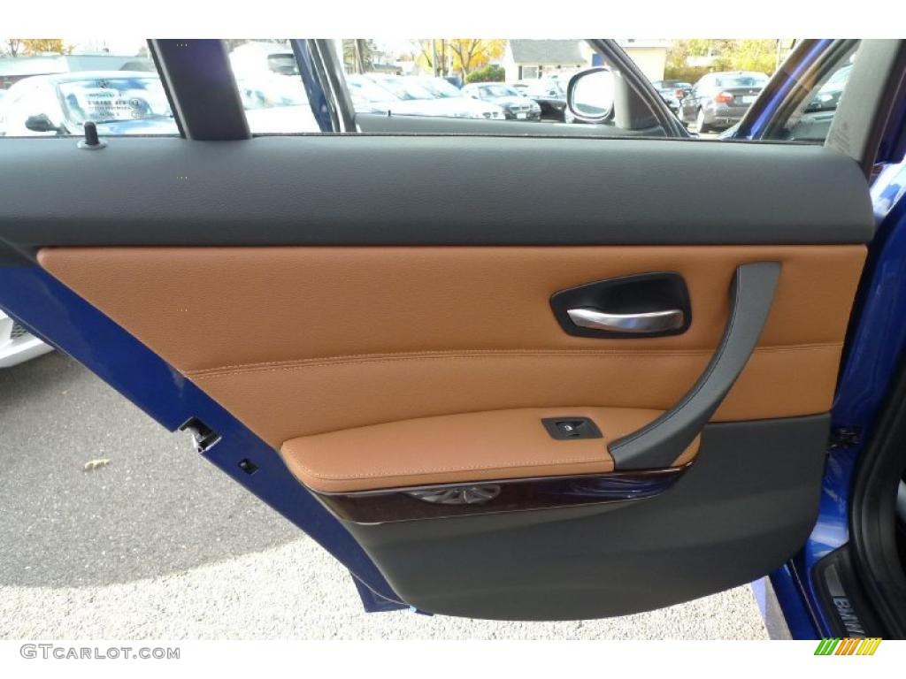2011 BMW 3 Series 328i xDrive Sedan Saddle Brown Dakota Leather Door Panel Photo #41046401