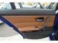 Saddle Brown Dakota Leather 2011 BMW 3 Series 328i xDrive Sedan Door Panel