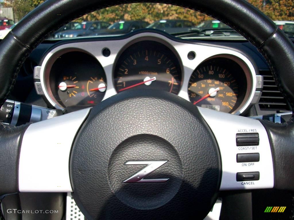 2005 350Z Touring Roadster - Silverstone Metallic / Burnt Orange photo #24