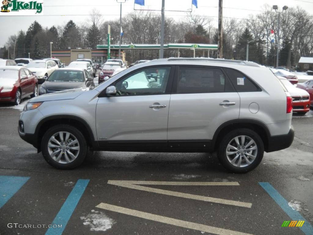2011 Sorento EX AWD - Bright Silver / Gray photo #6