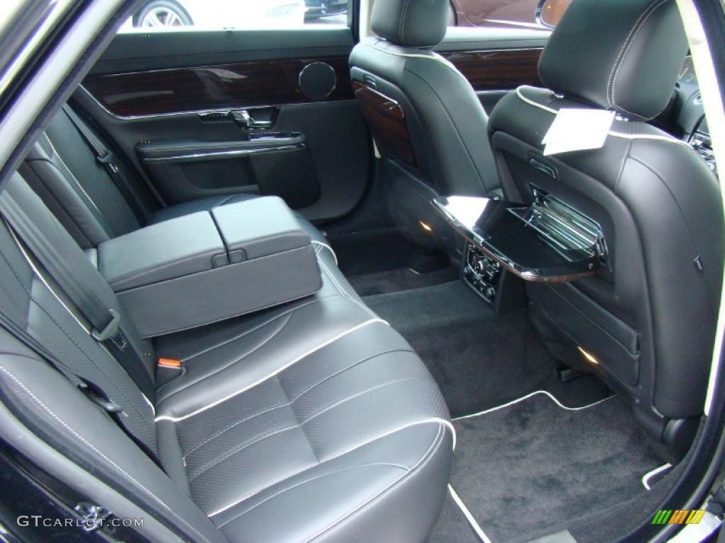 Jet Black/Ivory Interior 2011 Jaguar XJ XJL Photo #41050653