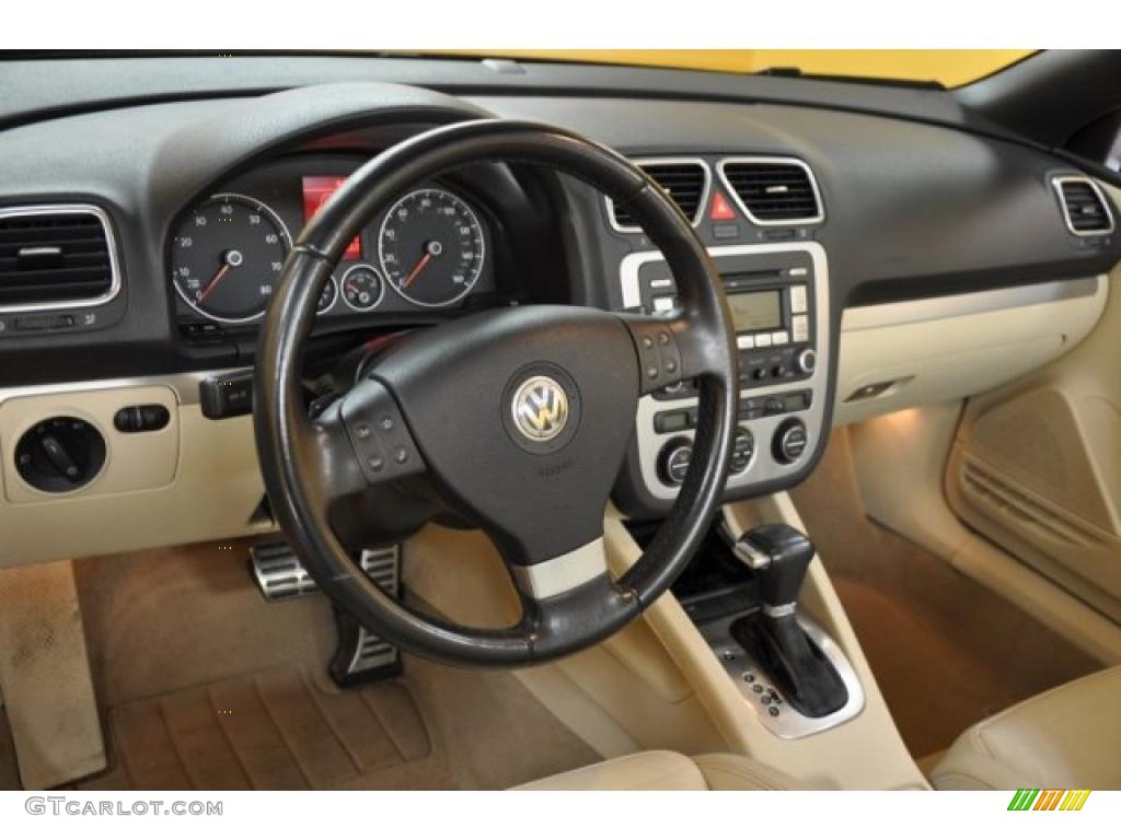 Cornsilk Beige Interior 2007 Volkswagen Eos 2.0T Photo #41051465