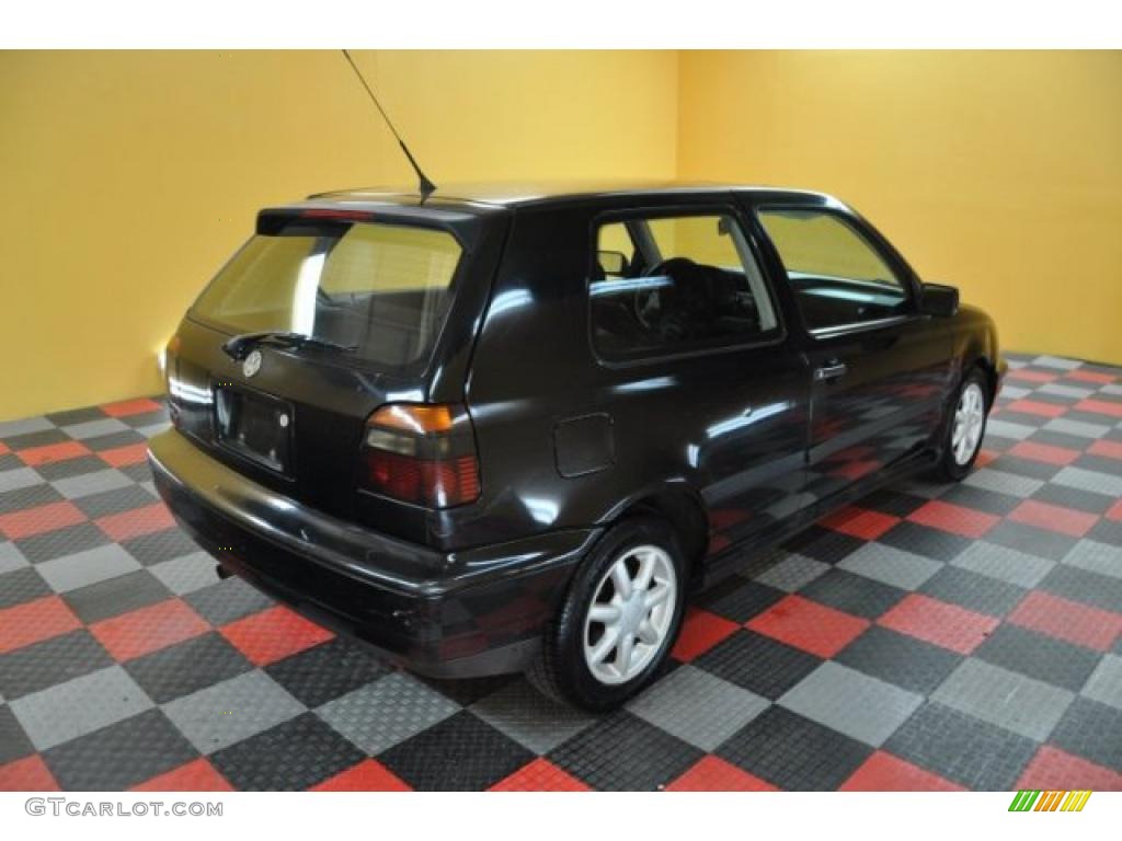 1995 Golf 2 Door - Black / Black photo #4