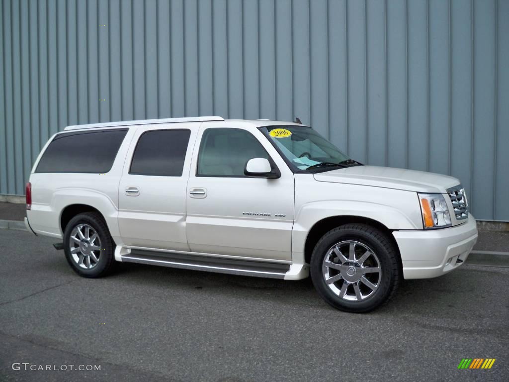 2006 Escalade ESV AWD - White Diamond / Shale photo #1