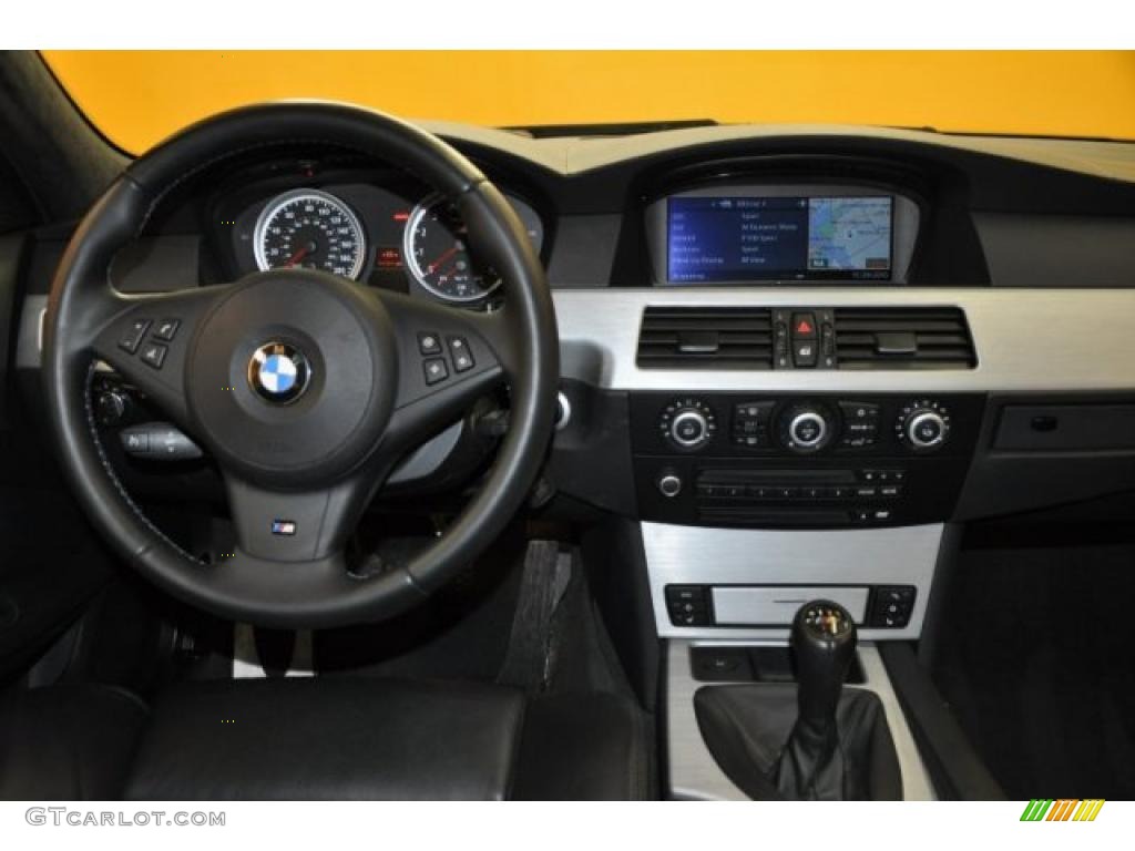 2008 BMW M5 Sedan Black Dashboard Photo #41053785