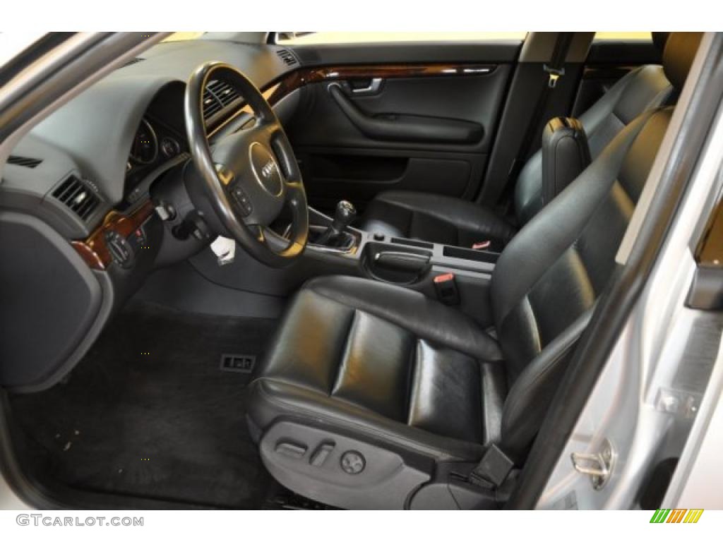 Ebony Interior 2004 Audi A4 3.0 quattro Sedan Photo #41054293