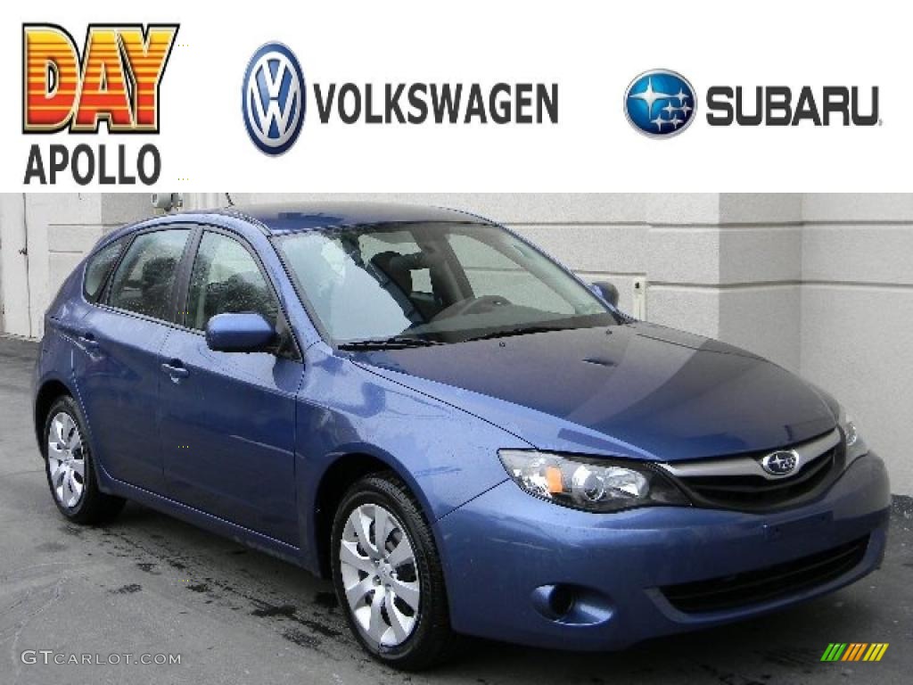 2011 Impreza 2.5i Wagon - Marine Blue Pearl / Carbon Black photo #1