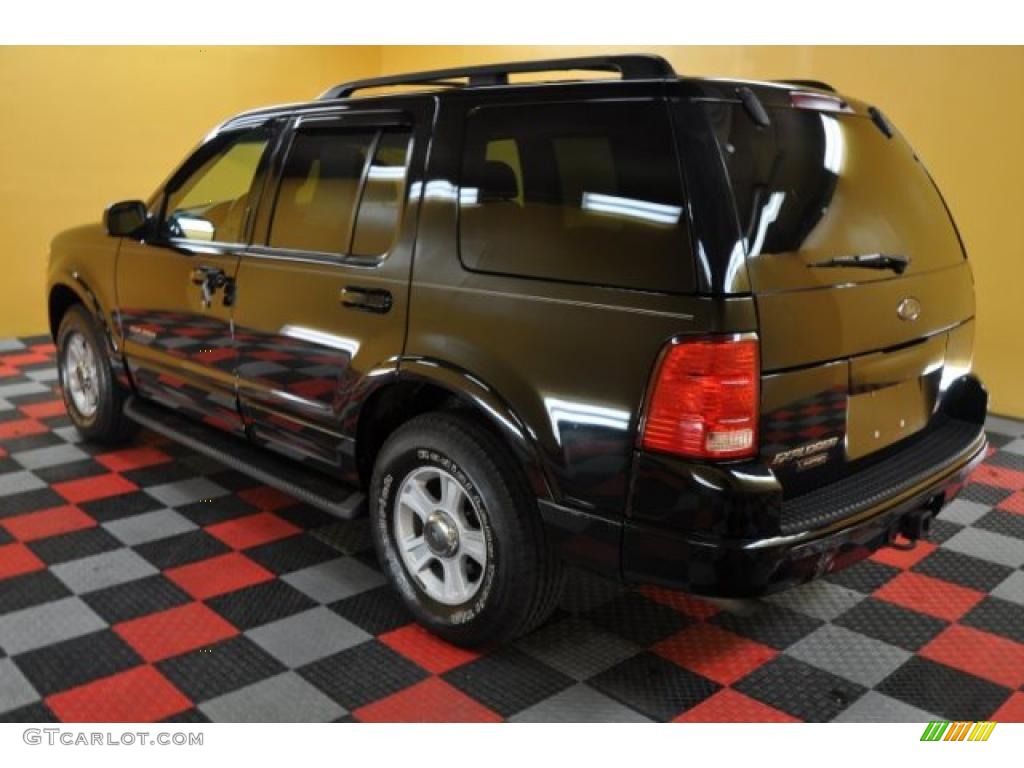 2002 Explorer Limited 4x4 - Black Clearcoat / Midnight Grey photo #3