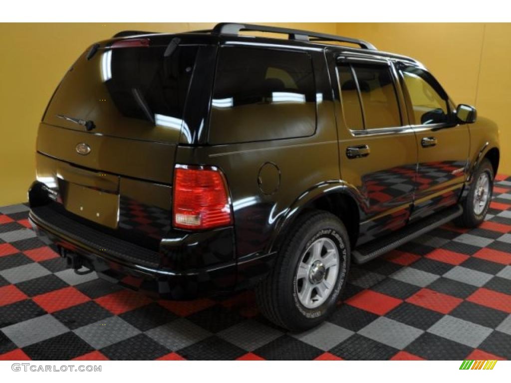 2002 Explorer Limited 4x4 - Black Clearcoat / Midnight Grey photo #4