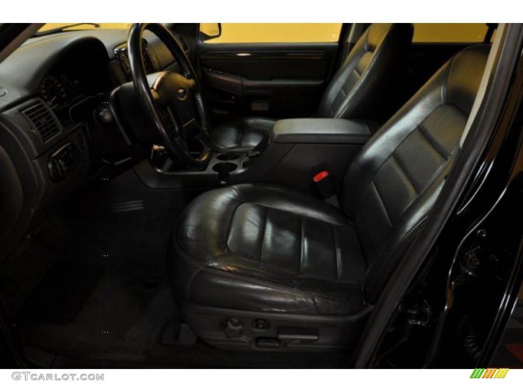 2002 Explorer Limited 4x4 - Black Clearcoat / Midnight Grey photo #11