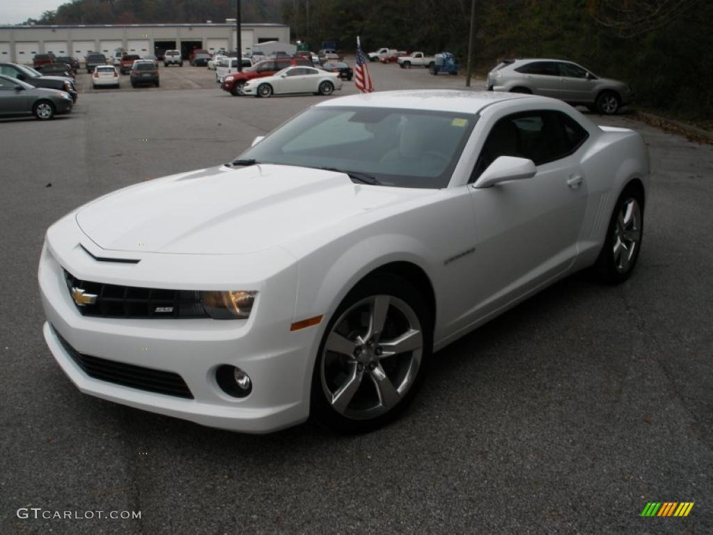 2010 Camaro SS Coupe - Summit White / Beige photo #7