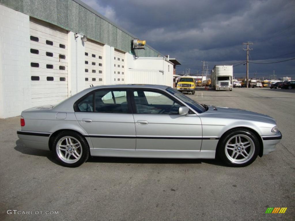 2001 7 Series 740i Sedan - Titanium Silver Metallic / Grey photo #7