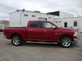 2010 Inferno Red Crystal Pearl Dodge Ram 1500 Laramie Crew Cab 4x4  photo #7