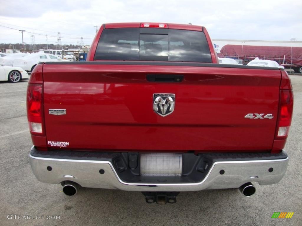 Inferno Red Crystal Pearl 2010 Dodge Ram 1500 Laramie Crew Cab 4x4 Exterior Photo #41060915