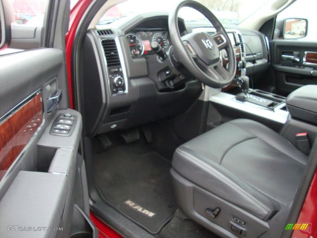 Dark Slate/Medium Graystone Interior 2010 Dodge Ram 1500 Laramie Crew Cab 4x4 Photo #41060975