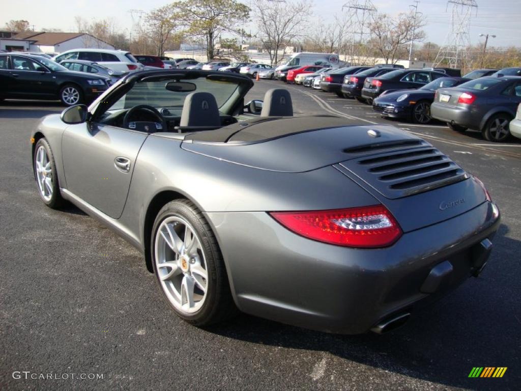 Meteor Grey Metallic 2009 Porsche 911 Carrera Cabriolet Exterior Photo #41061803